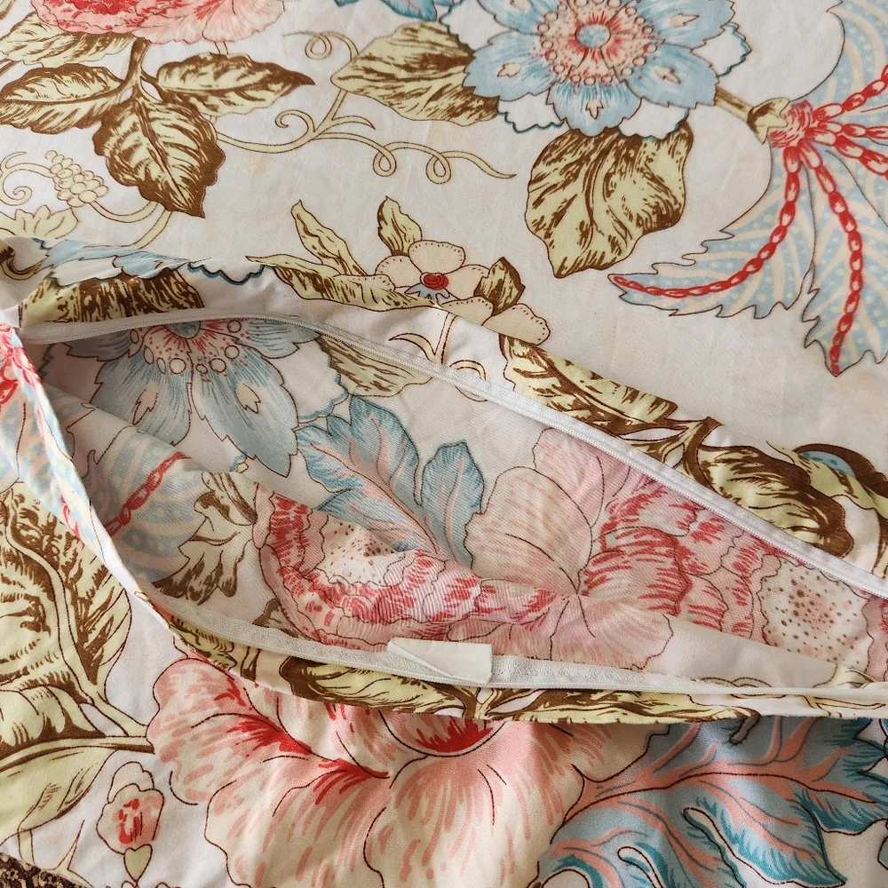 VAULIA Duvet Cover King Size Floral Home Bedding Colorful Reversible 102 x 89